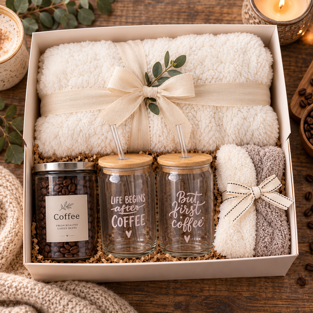 Cozy Coffee Lover’s Gift Box